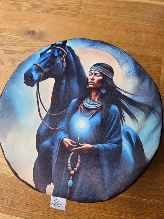 Zafu sacré Chamane et cheval