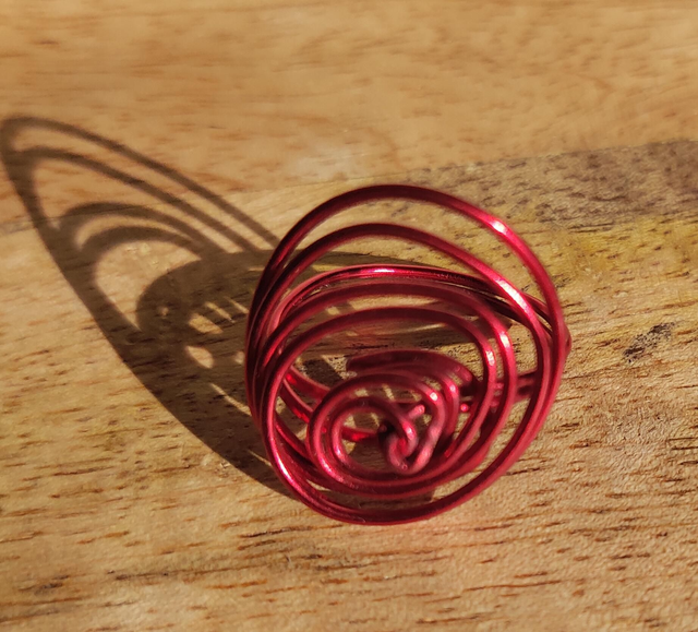 Bague  fils d'aluminium