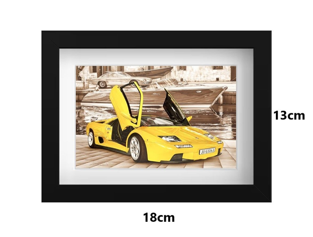 Small Framed Postcard Diablo