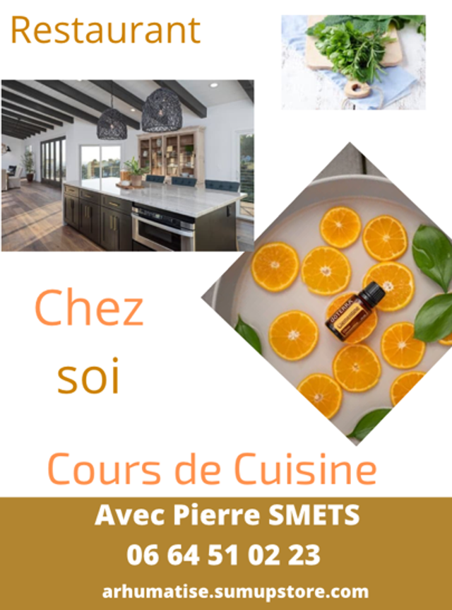 Cours de cuisine avec un grand chef à domicile