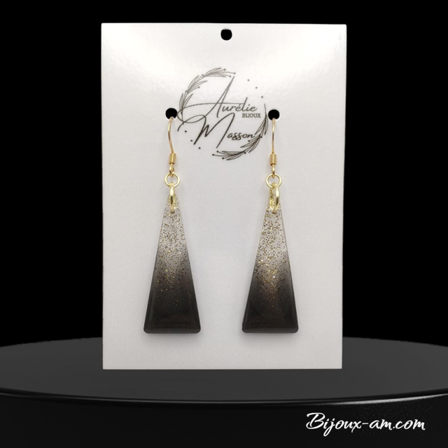 Boucles d'oreilles résine