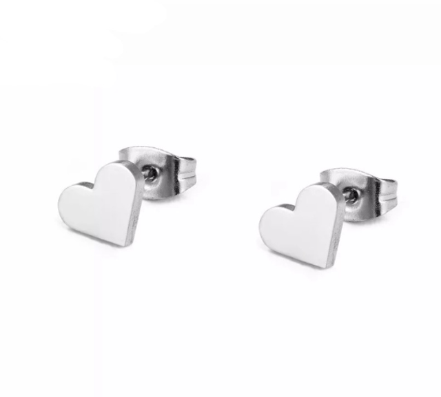 Heart Stud Earrings