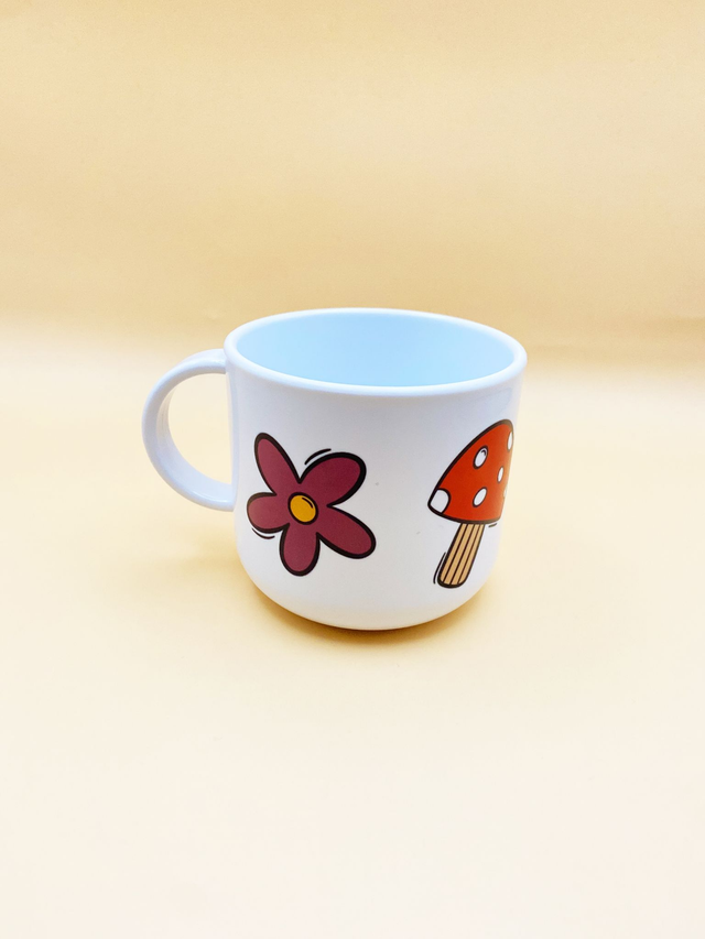 Colourful doodle mini mug - Spring illustrations - Lightweight mini mug 