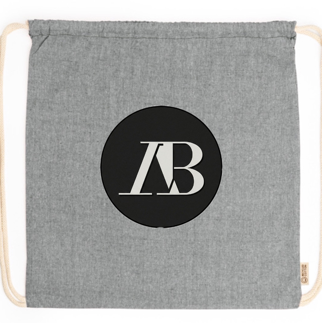 Sac toile coton à cordon 