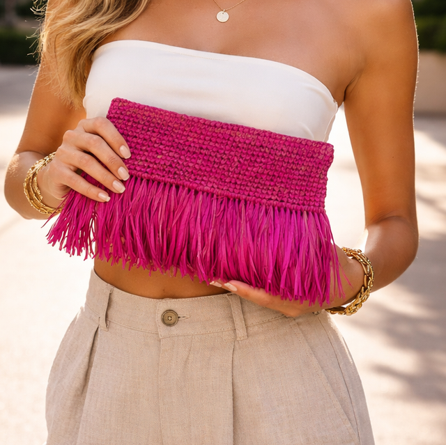 TALA | POCHETTE EN RAPHIA