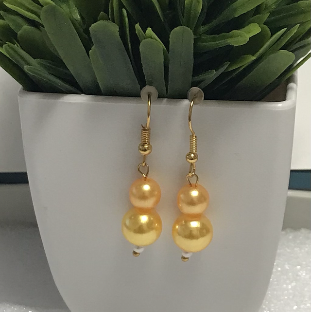 Yellow Dangling Earrings- YDE11