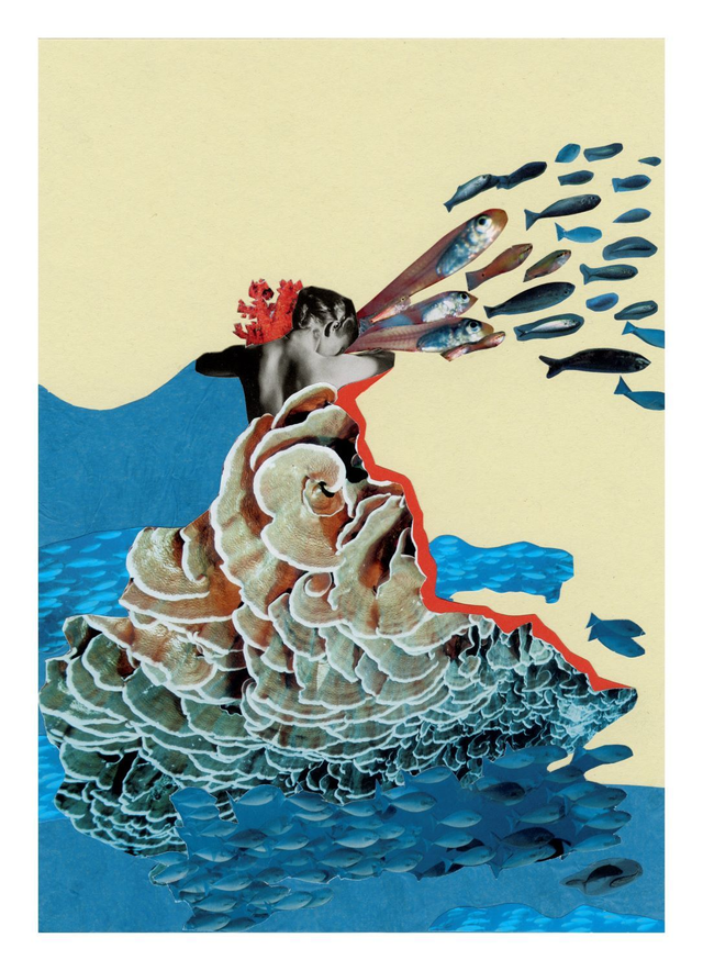 'What now' collage print