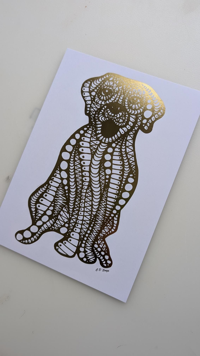Labrador Foil Print