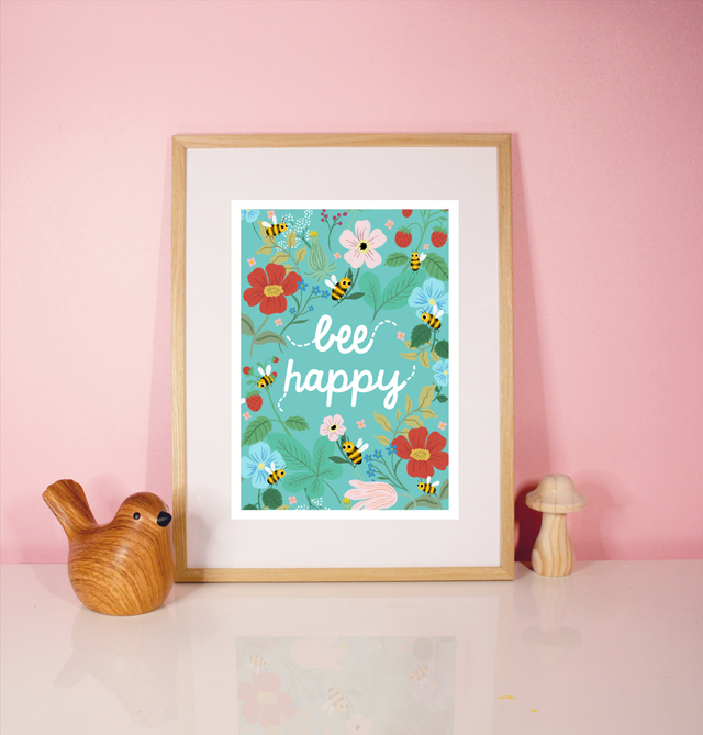 Print "Bee Happy"