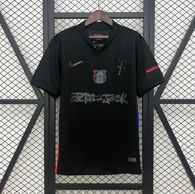 Camiseta F.C Barcelona Especial TRAVIS SCOTT (CACTUS JACK) - Versión Fan 24-25