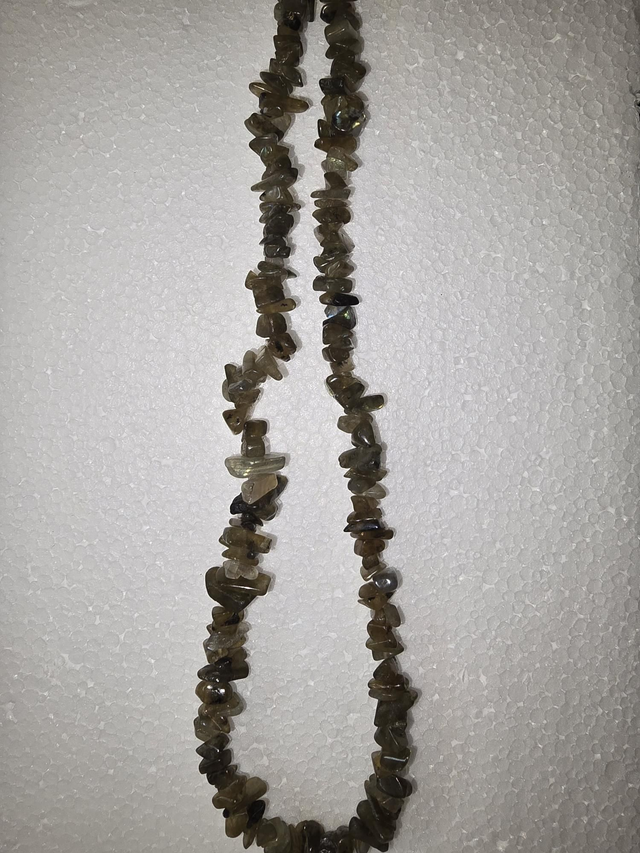 Labradorite Chip Gemstone Necklace 
