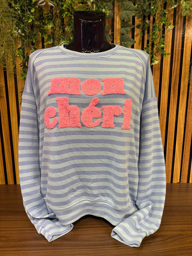 Sweater mon chéri - blauw/blauw