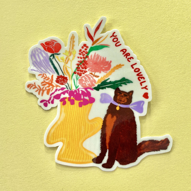 You are lovely Cat - Sticker