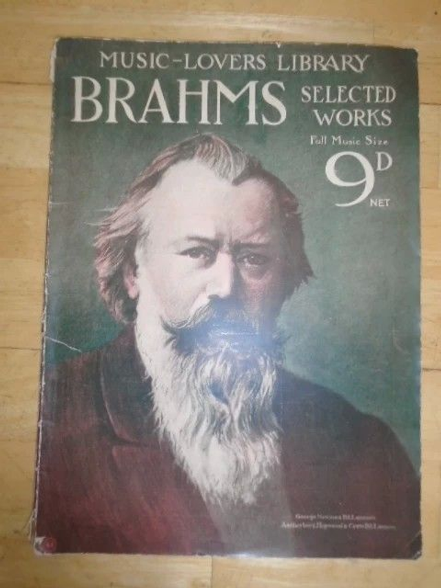 Brahms selected works from the Music-Lovers Library