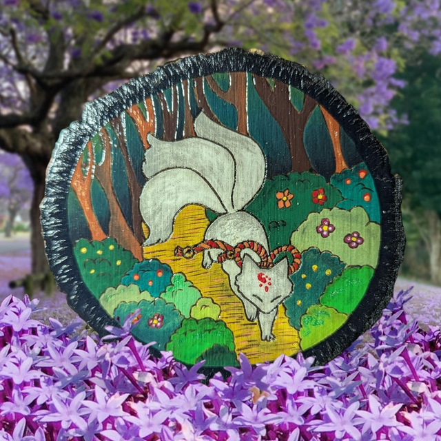 Rondin d'Asie - Les jeunes Kitsunes