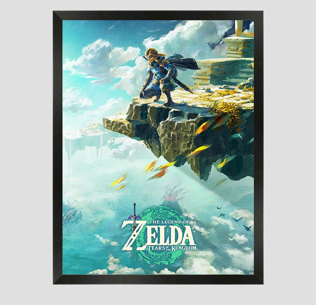 Zelda Tears of the Kingdom Framed A3 Print