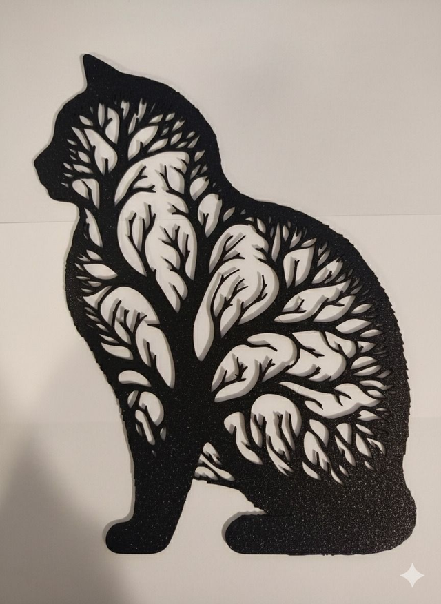 Décoration Murale "Chat de Vie