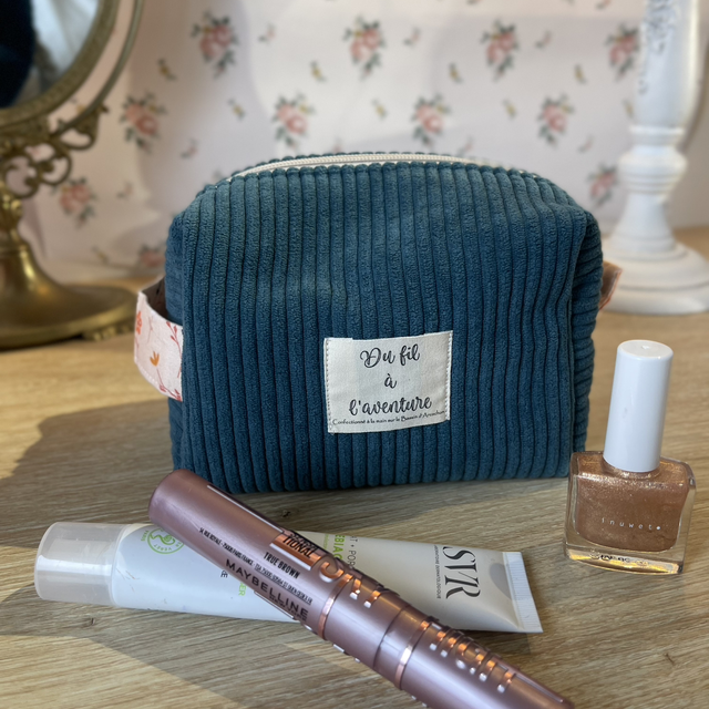 Trousse de maquillage velours 