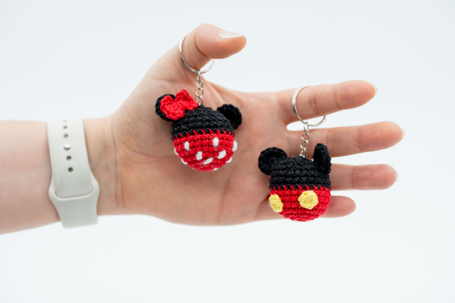 Duo Mickey &amp; Minnie keychain