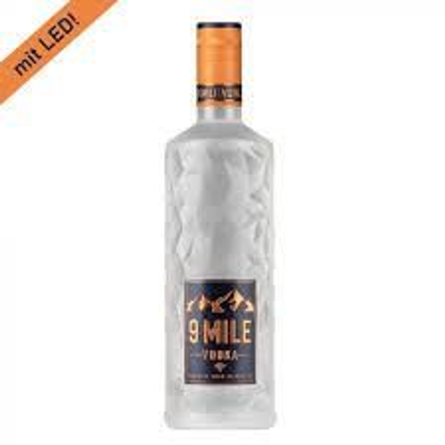 9 Mile Vodka 0,7l 37,50% mit LED