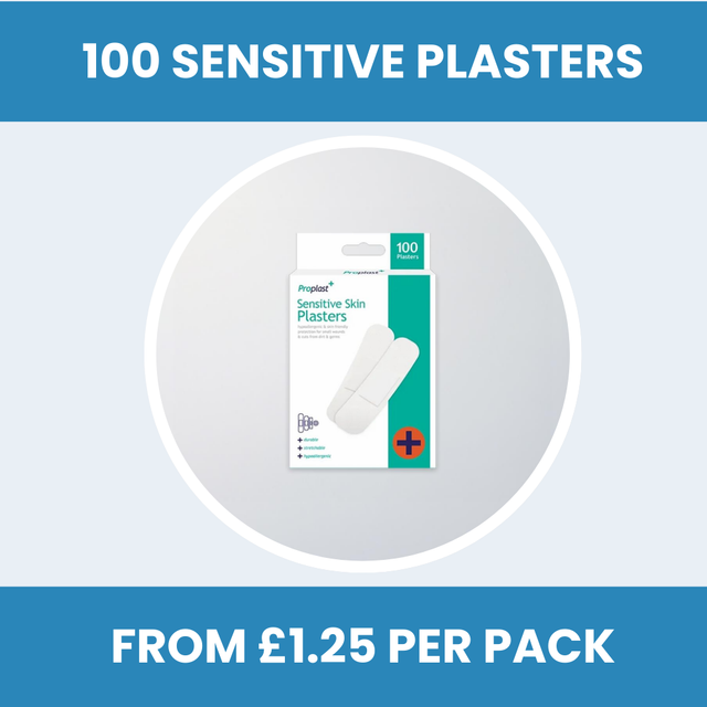 Pack of 100 Senstive Skin Plasters