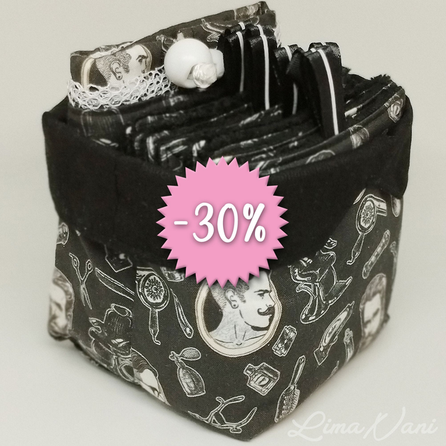 MAKA MUY – Le panier de 10 lingettes lavables &amp; filet de lavage assorti