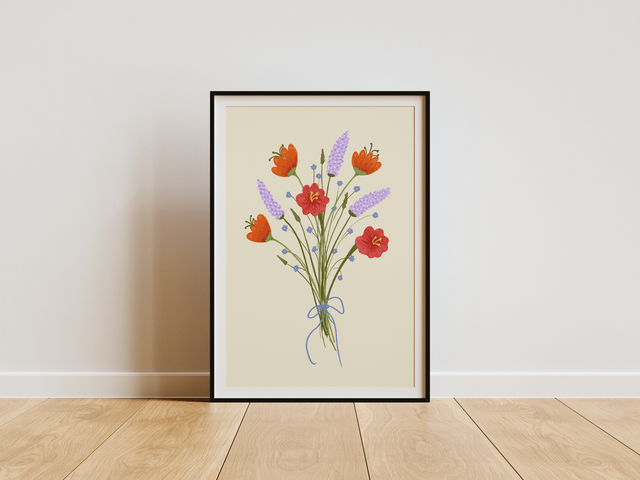 Bunch Of Flowers Print