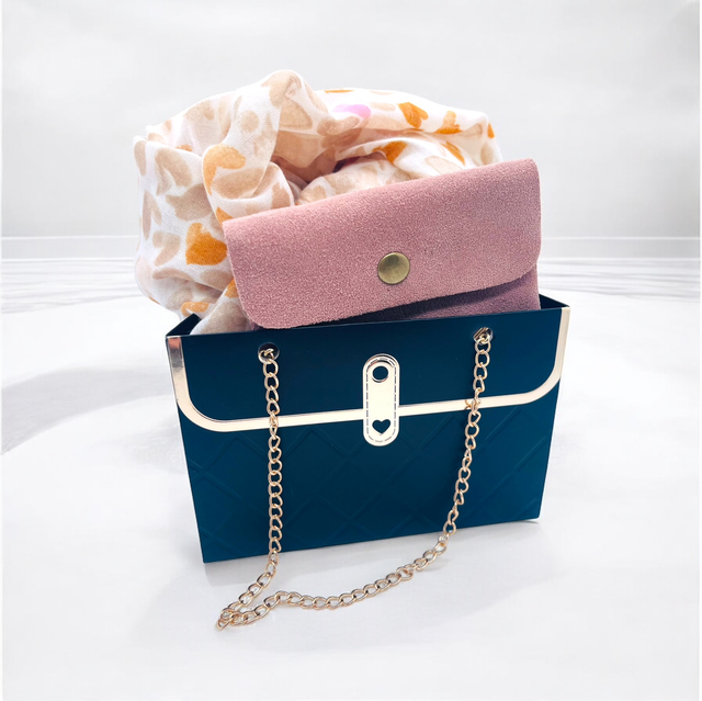 Coffret écharpe et porte monnaie 