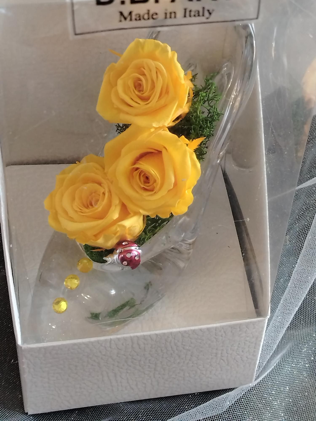 Scarpetta 3 rose gialle profumate
