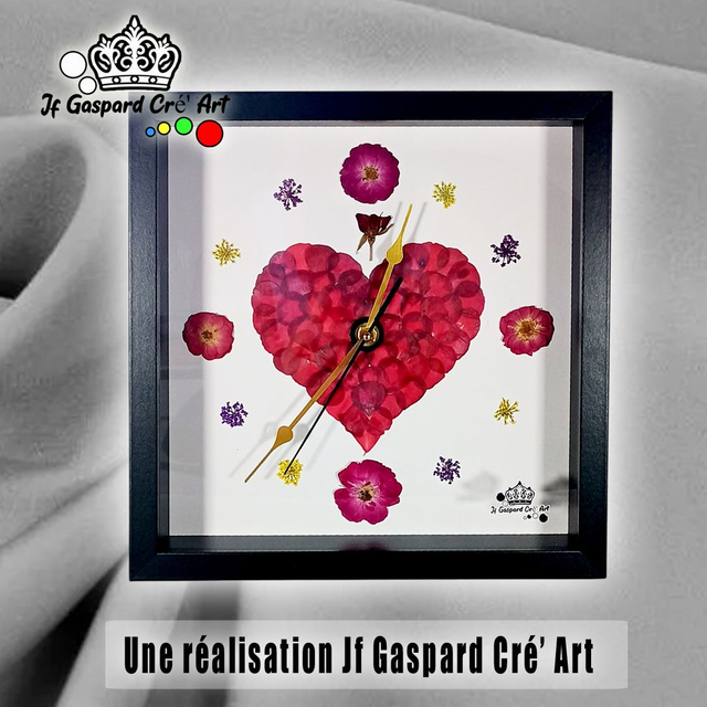 Horloge 🌺 &quot;Temps Suspendu&quot;