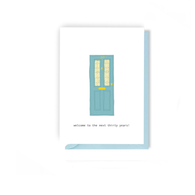 Thirty Years - Illustrated New Home Card   