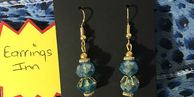 Blue Dangling Earrings- BLDE82