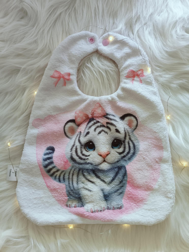 Bavoir Panthère des Neige 