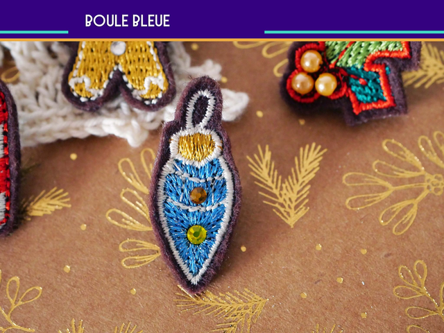 Pins Spécial Noël (Pins brodés main et machine)