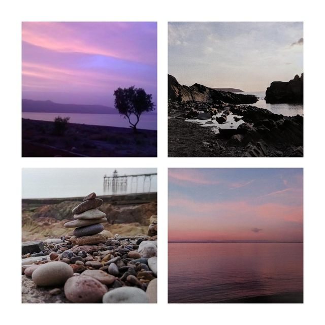 Calm Coastline (pack of 4 cards)