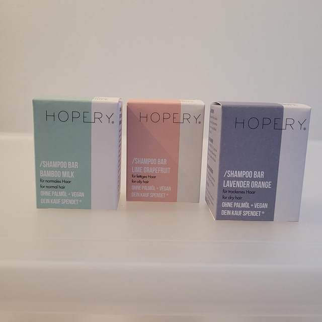 Festes, veganes Shampoo von HOPERY 