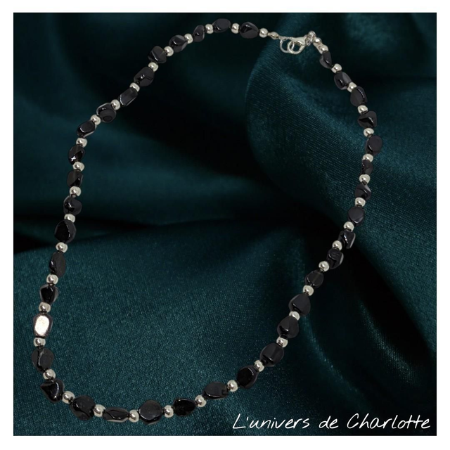 Collier &quot;Tourmaline Schorl&quot; C-001