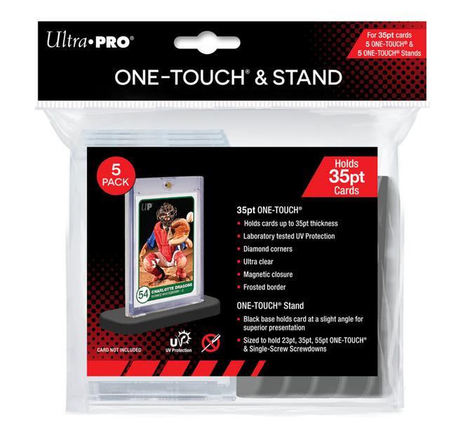 Ultra Pro One-Touch Magnetic Holder 35PT &amp; Stand - 5-Pack