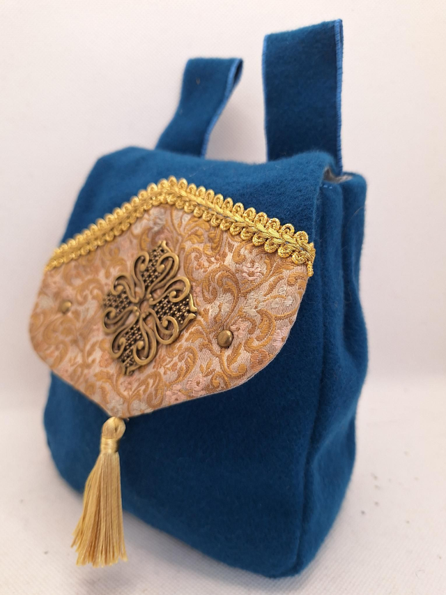 Escarcelle en tissu Bleu