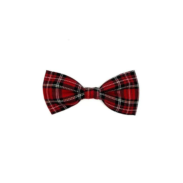 Barkley &amp; Fetch - Red Tartan Bow Tie