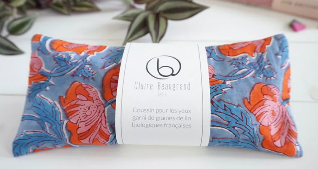 Coussin de détente pour les yeux "Olga" - CLAIRE BEAUGRAND