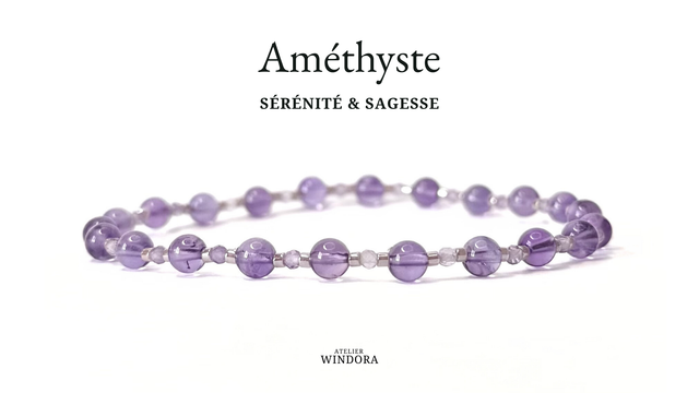 Bracelet | Améthyste - Royal Intense V1