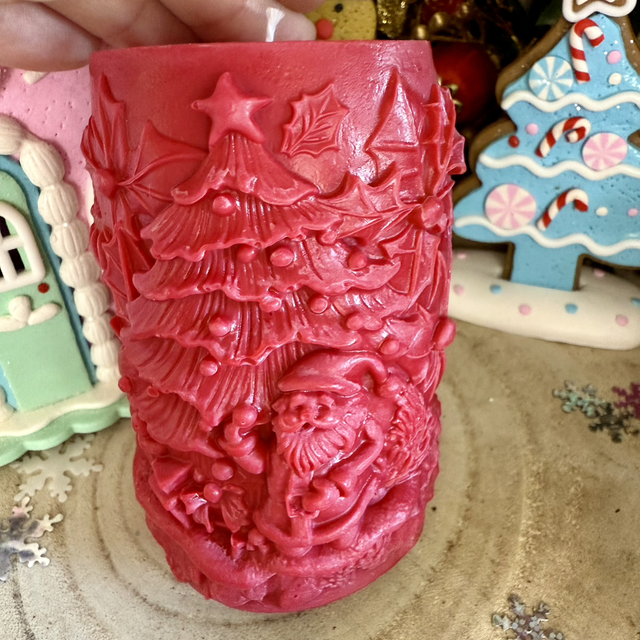 Bougie décorative - décor Noël