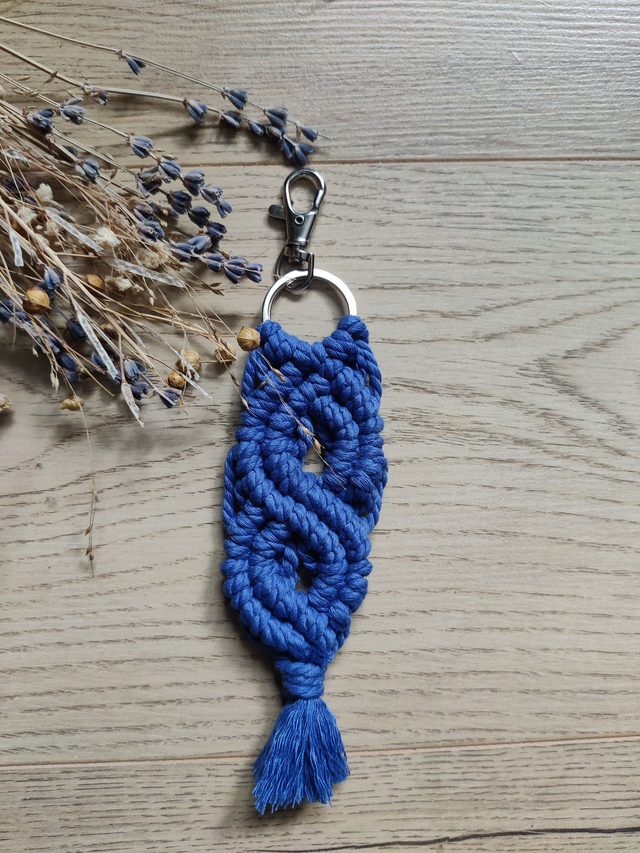 Porte-clés - Serpent  - Bleu roi