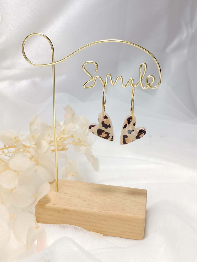 Boucles d'oreilles "Léopard Romantique"