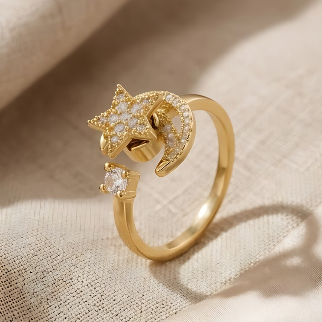 🌙 Bague Anti-Stress Rotative Alana ⭐️