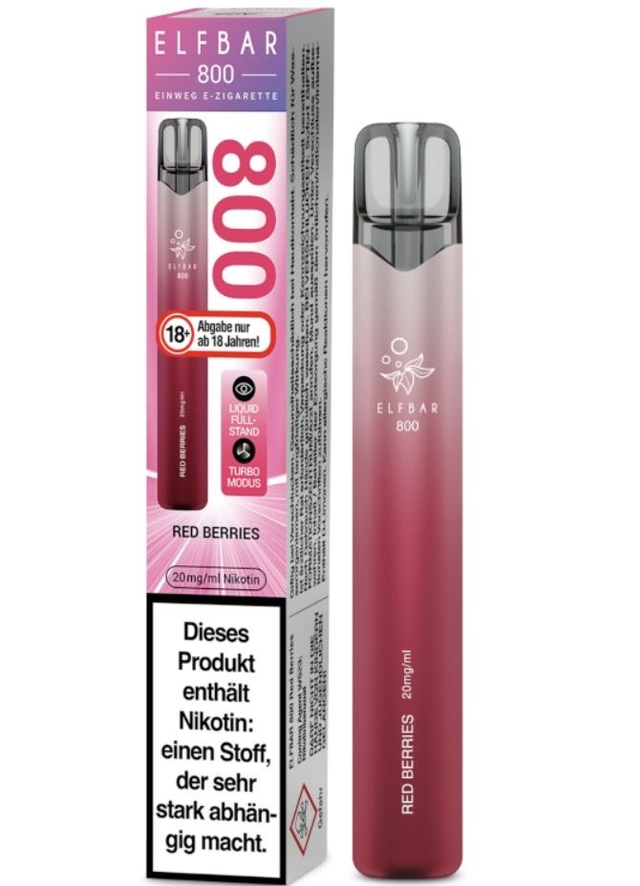 ELFBAR 800 Einweg E-Zigarette – Red Berries | 20 mg