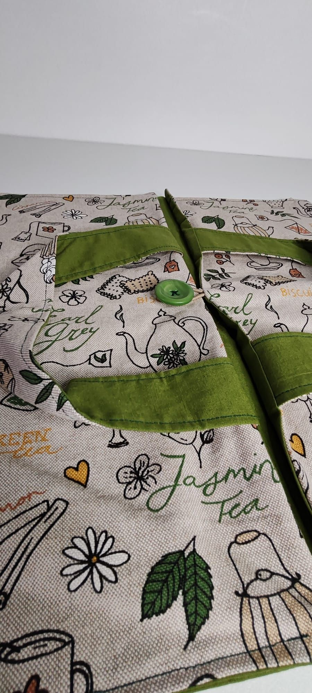 Sac à tarte lin "TEA TIME"