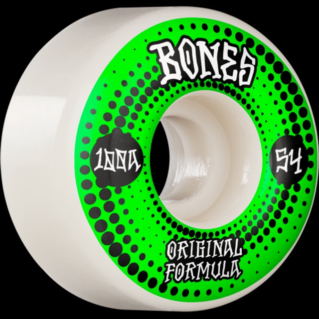 BONES OG Formula Skateboard Wheels Originals 54mm V4 Wide 100A