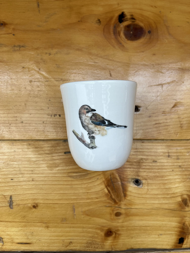 Becher bauchig Eichelhäher